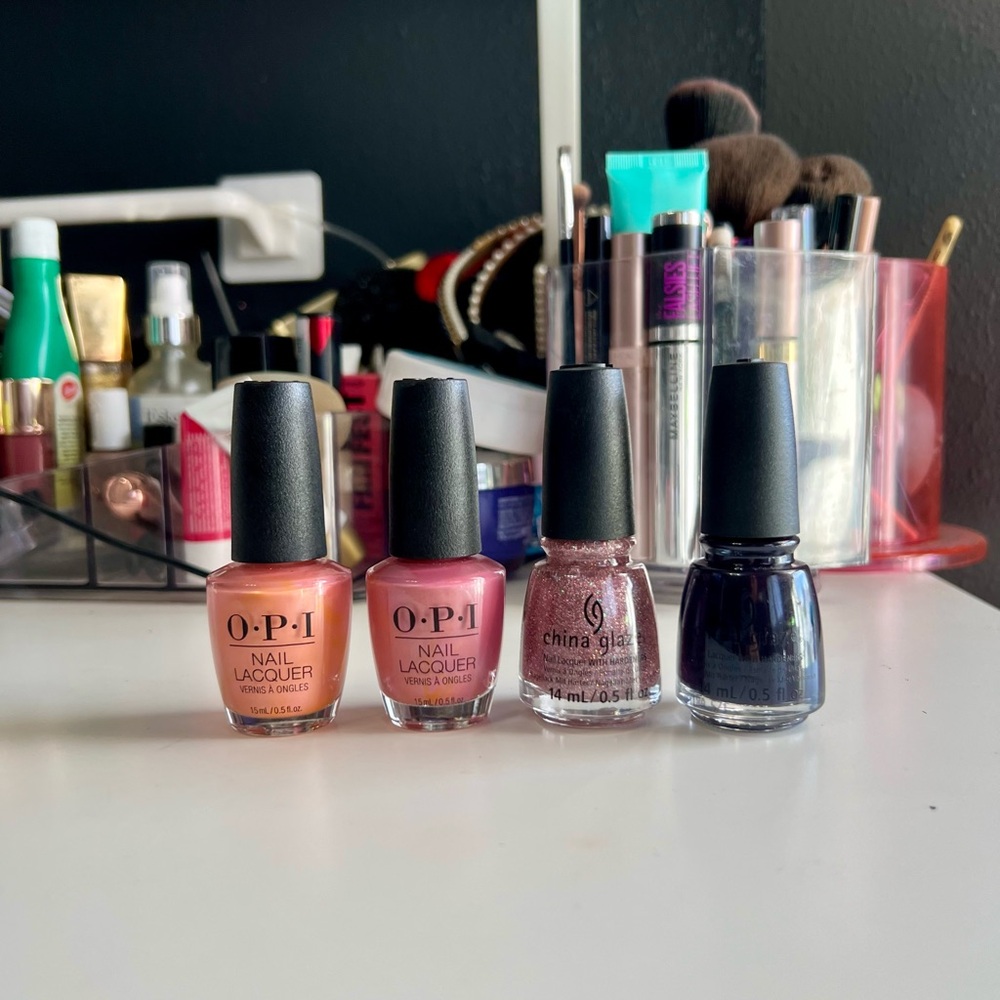 OPI and China Glaze Nail Polish Set of 4